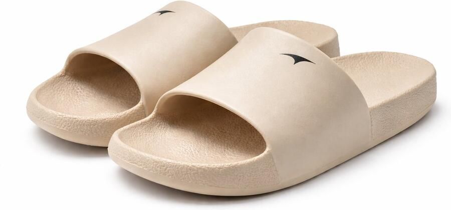 San Marque Badslippers & Slippers Volwassenen Unisex Comfort Slippers Anti Slip & Waterbestendige Slippers Strand Slippers Zwembad Slippers Lichtgewicht Slippers Ergonomisch Voetbed Sport Slippers Beige
