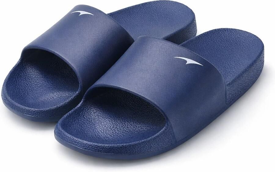 San Marque Badslippers & Slippers Volwassenen Unisex Comfort Slippers Anti Slip & Waterbestendige Slippers Strand Slippers Zwembad Slippers Lichtgewicht Slippers Ergonomisch Voetbed Sport Slippers Navy Blauw