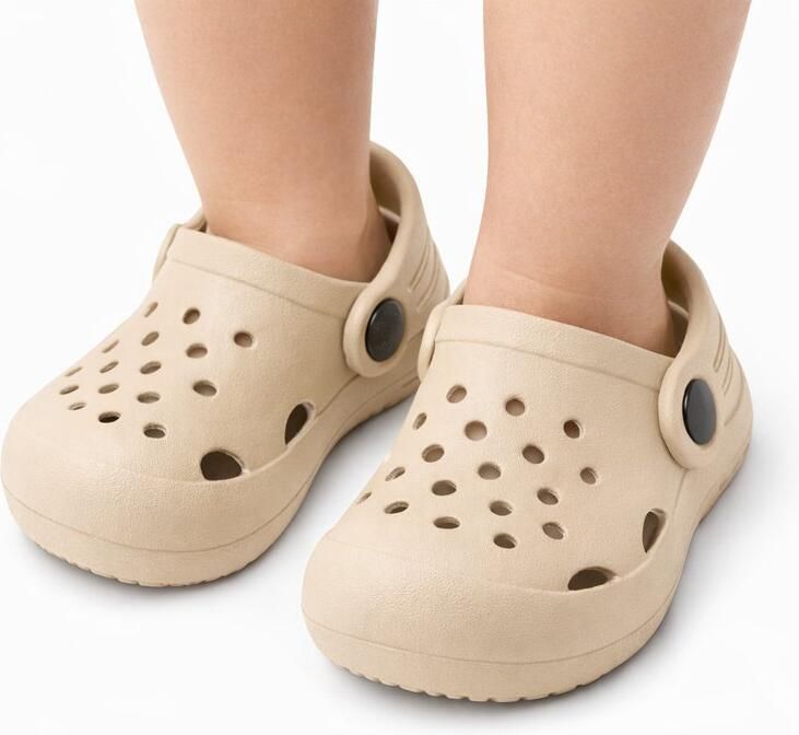 San Marque Kinderen klompen Tuinklompen Baby Peuter & Kleuters n Kinder clogs Kinderslippers Tuinschoenen kids Waterschoenen Badslippers kinderen Camping Strand schoenen kind EVA lichtgewicht & Clogs Beige