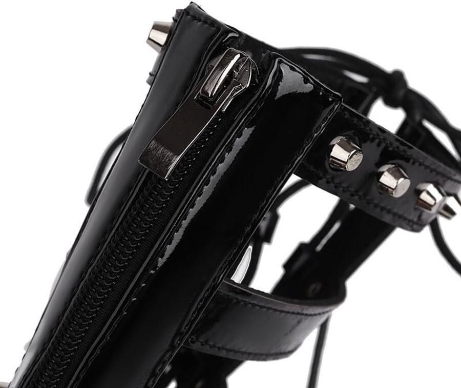 Sandalen met gesp en ritssluiting