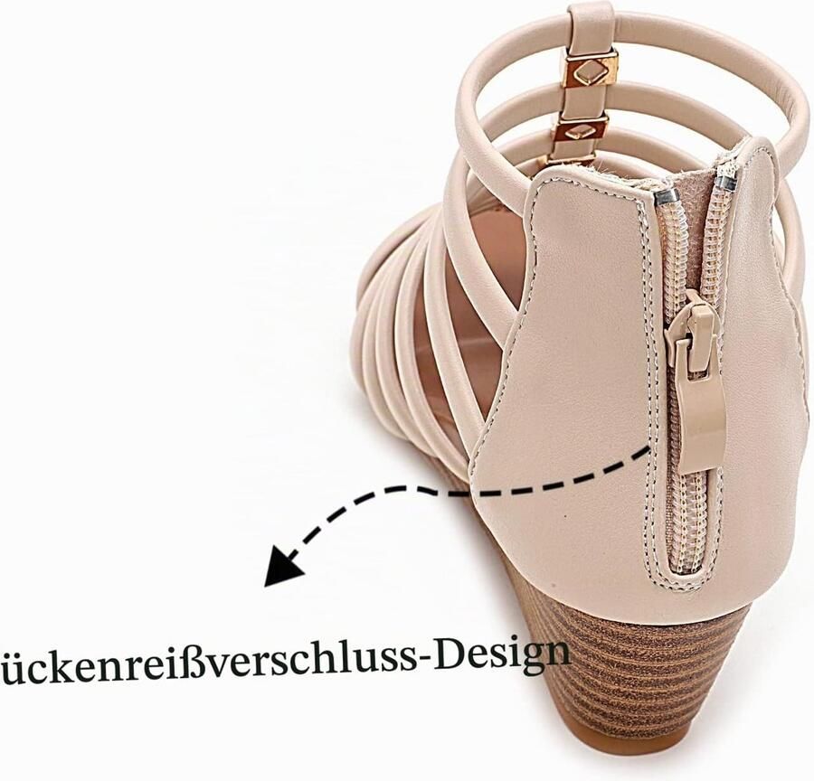 Sandalen met hak voor dames