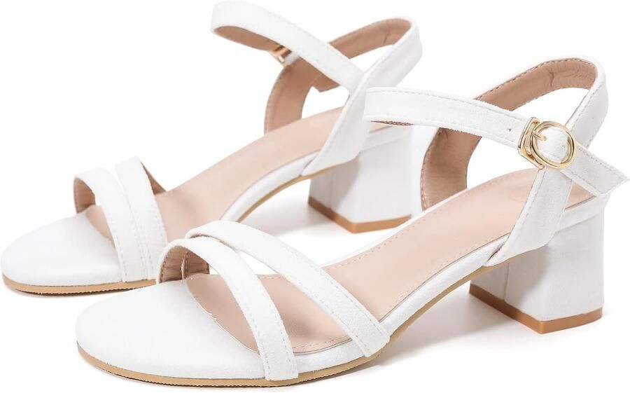 Sandalen met plateau en enkelbandje - Foto 1