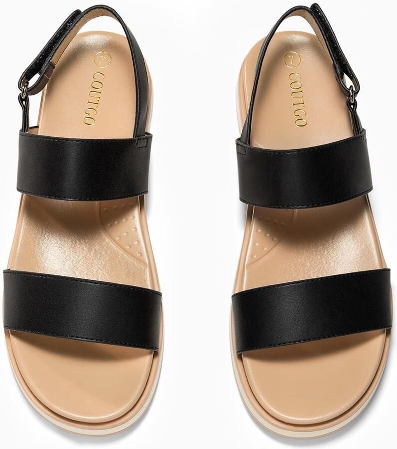 Sandalen met verstelbare riemjes en voetondersteuning
