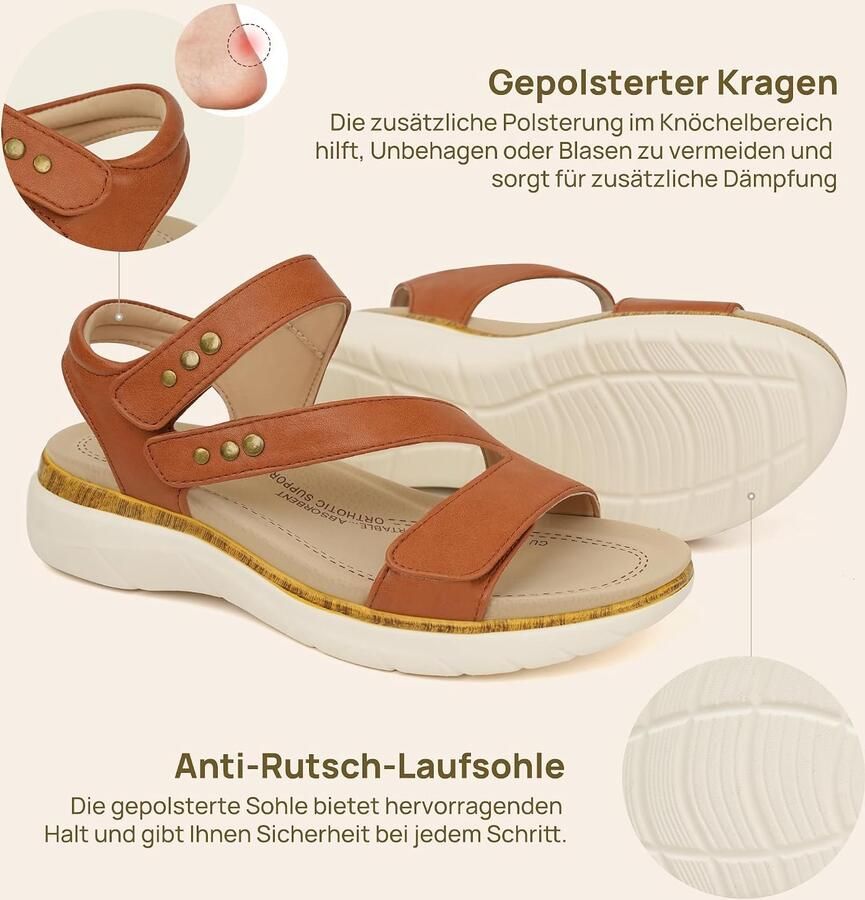 Sandalen met voetondersteuning