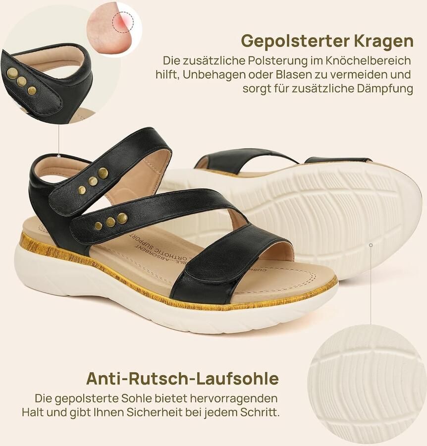 Sandalen met voetondersteuning