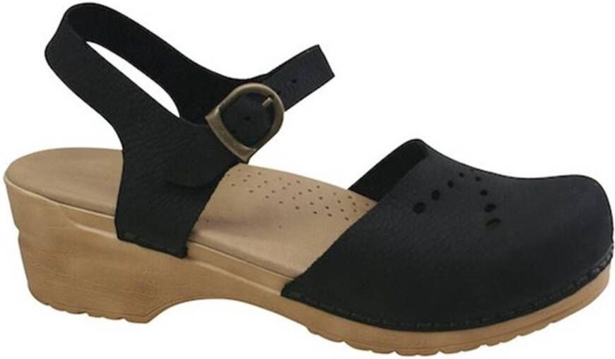 Sanita Clogs Damen Sandale Original-Sella Sandal Black