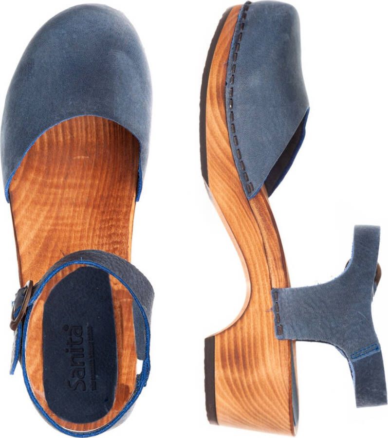 Sanita Comfortwear Sanita Clogs Damen Sandale Wood-Sita Basic Sandal Electric blue