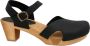 Sanita Comfortwear Sanita Clogs Damen Sandalen Wood-Matrix Square Flex Sandal Black - Thumbnail 3