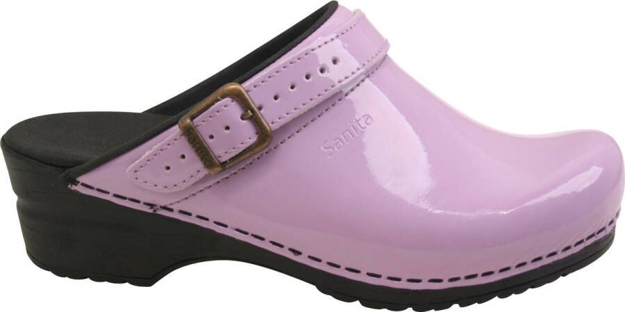 Sanita klompen Freya paars lak 457548