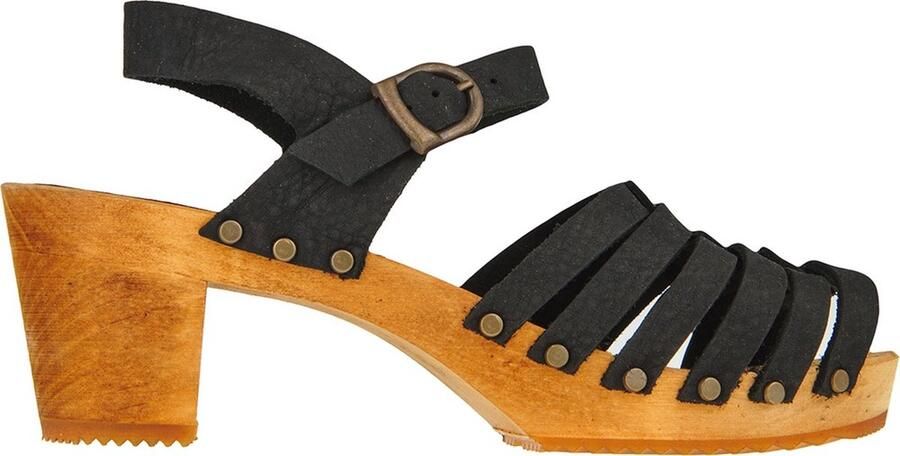 Sanita Clogs Damen Sandale Wood-Silo Square Sandal Black - Foto 2