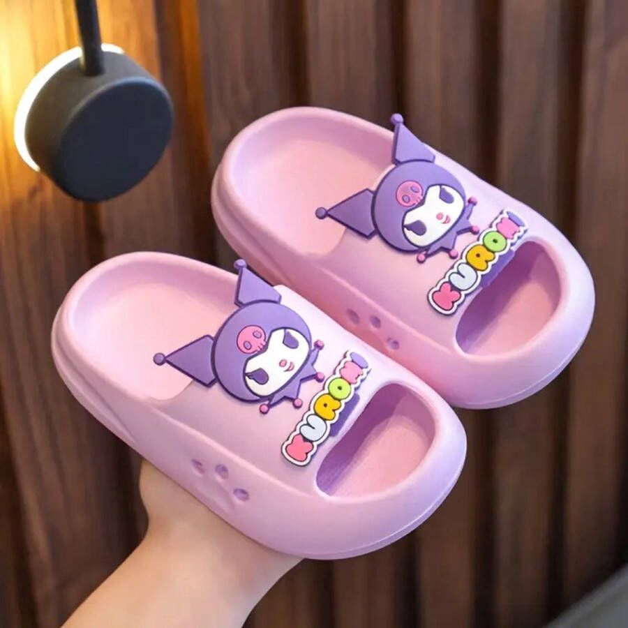 Sanrio Kuromi slippers paars My Melody Hello Kitty Cinnamoroll Pochacco PomPomPurin kawaii
