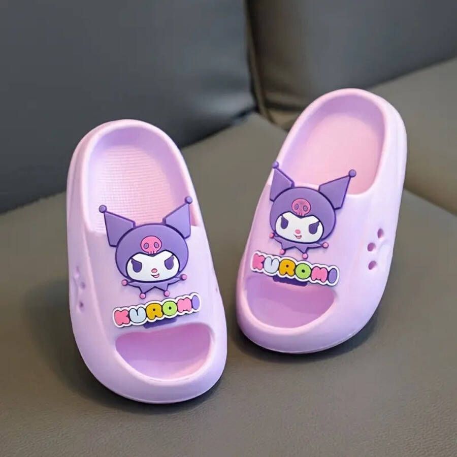 Sanrio Kuromi slippers paars My Melody Hello Kitty Cinnamoroll Pochacco PomPomPurin kawaii