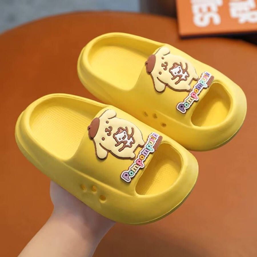 Sanrio PomPomPurin slippers Geel My Melody Hello Kitty Cinnamoroll Pochacco Kuromi kawaii