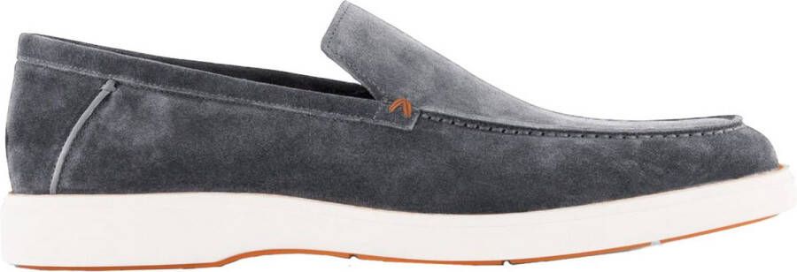 Santoni InstapSchoen Grijs IT 10.5 Mannen Lente Zomer Collectie Suède