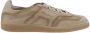 SANTONI Lage Sneakers Heren Oly Cube Maat: 9 5 Materiaal: Suède Kleur: Camel - Thumbnail 1