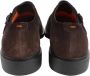 SANTONI Nette Schoenen Heren Sue 2gespschoen Maat: 11 Materiaal: Suède Kleur: Bruin - Thumbnail 1