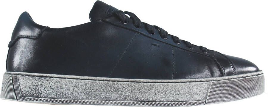 Santoni Sneaker Blauw Maat Mannen Never out of stock Collectie Leer