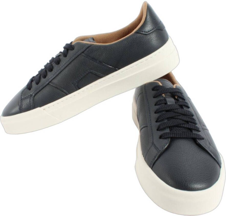 SANTONI Sneakers Heren Mbgt21967 Maat: 8 Materiaal: Leer Kleur: Blauw - Foto 1