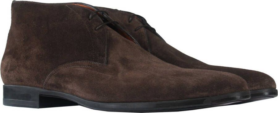 Santoni VeterSchoen Bruin IT 7.5 Mannen Never out of stock Collectie Suède