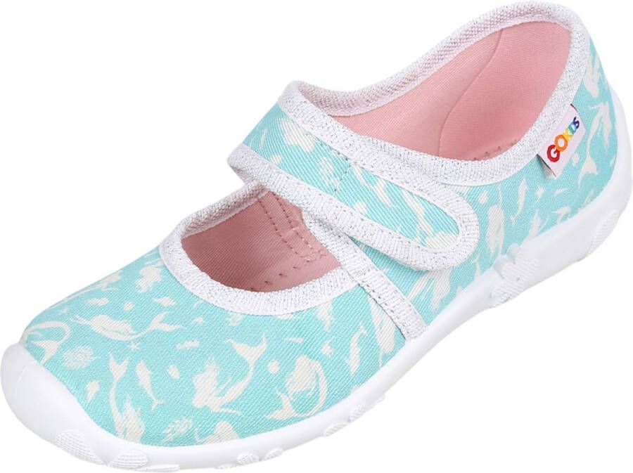 Sarcia.eu LEMIGO Celadon pantoffels voor meisjes met klittenband