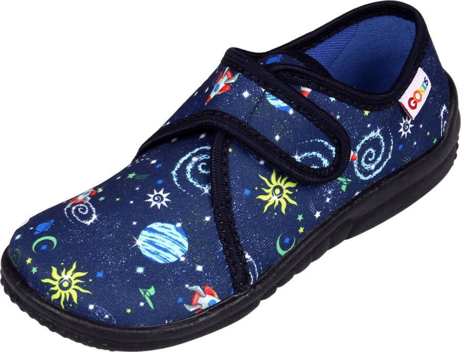 Sarcia LEMIGO Marineblauwe pantoffels voor een jongen kosmos