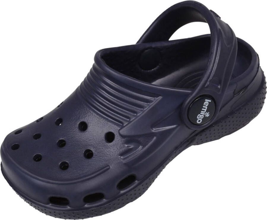 Sarcia marineblauwe gladde kinderschoenen clogs crocs voor kinderen