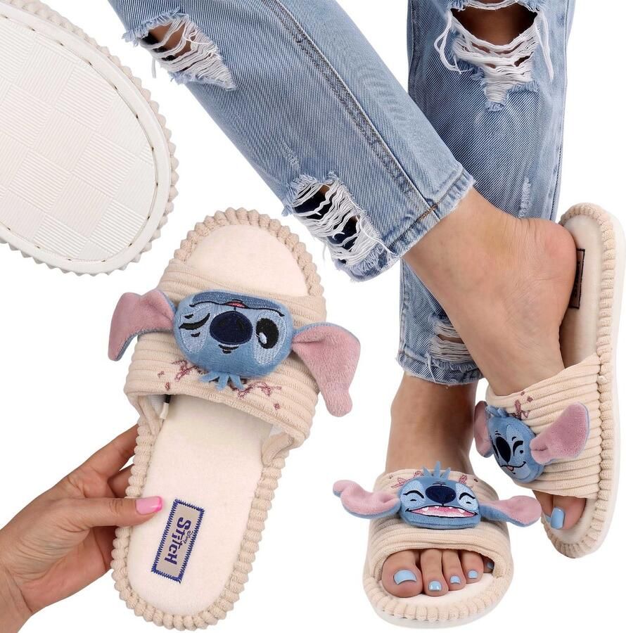 Sarcia.eu DISNEY Stitch ANTISLIP damespantoffels ZACHTE huisslippers HUISSANDALEN