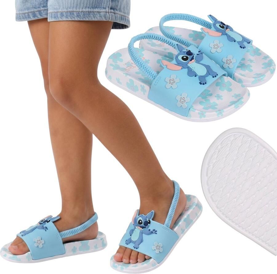 Sarcia.eu DISNEY Stitch Antislip zwemslippers voor kinderen strandsandalen met elastiek