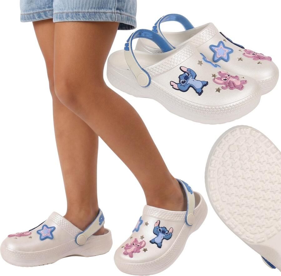 Sarcia.eu DISNEY Stitch Schuimrubberen teenslippers voor meisjes en dames voor bij het zwembad dikke EVA-zool lichte teenslippers