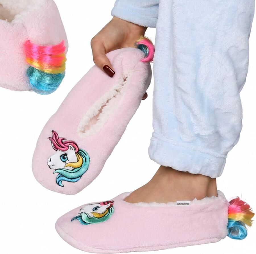 Sarcia.eu My Little Pony Antislip damesslippers warme zachte pantoffels voor thuis