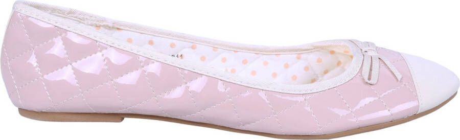 Produkt Roze-crème ballerina's met strik 41 - Foto 4