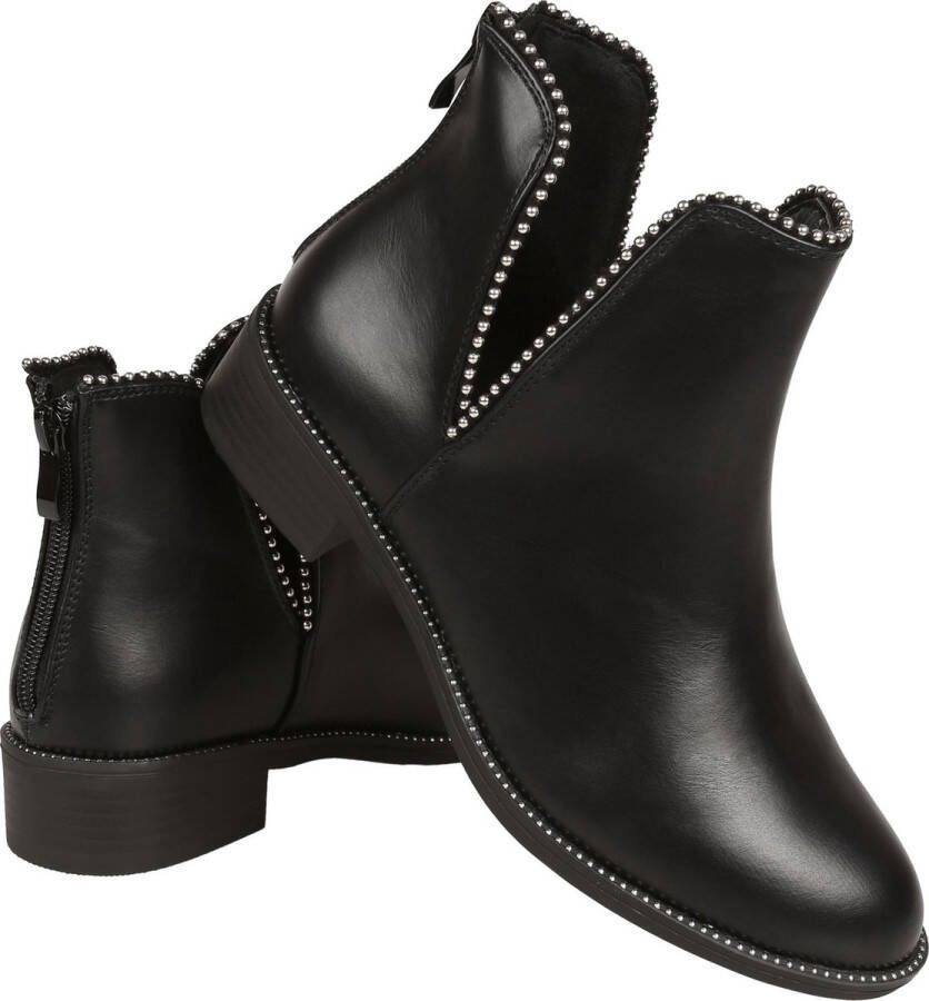 Sarcia.eu Zwarte laarzen met VICES-uitsparingen