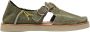 Satorisan Benirras Microperforated Plat Sandalen Unisex Plat Leer Sandalen Kleur Celery - Thumbnail 2