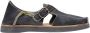Satorisan Benirras Premium Plat Sandalen Unisex Plat Leer Sandalen Kleur Black - Thumbnail 1