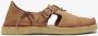 Satorisan Benirras Premium Plat Sandalen Unisex Plat Leer Sandalen Kleur Cognac - Thumbnail 2