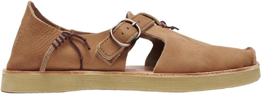 Satorisan Benirras Premium Plat Sandalen Unisex Plat Leer Sandalen Kleur Cognac