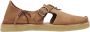 Satorisan Benirras Premium Plat Sandalen Unisex Plat Leer Sandalen Kleur Cognac - Thumbnail 1