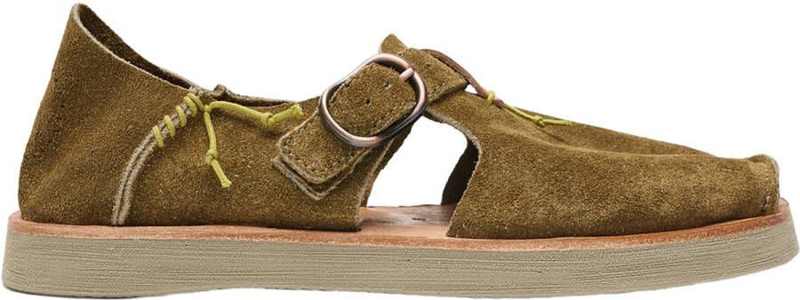 Satorisan Benirras Premium Plat Sandalen Unisex Plat Leer Sandalen Kleur Mojave