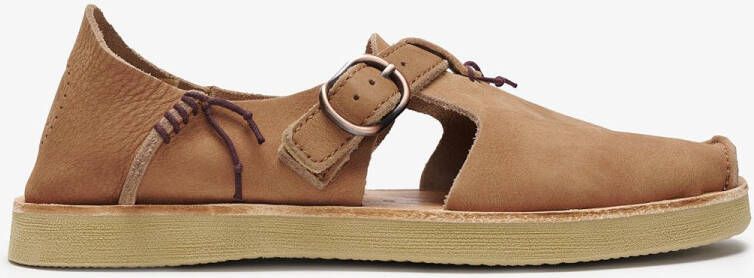 Satorisan Benirras Premium Plat Sandalen Unisex Plat Leer Sandalen Kleur Cognac