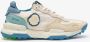 Satorisan Chacrona Linen Casual Sneakers Mannen Vintage Leer en linnen Sneakers Kleur Chantilly Blue - Thumbnail 1