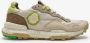Satorisan Chacrona Linen Casual Sneakers Mannen Vintage Leer en linnen Sneakers Kleur Chantilly Cream - Thumbnail 1