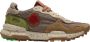 Satorisan Chacrona Linen Casual Sneakers Mannen Vintage Leer en linnen Sneakers Kleur Faded Chestnut - Thumbnail 1