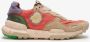 Satorisan Chacrona Linen Casual Sneakers Vrouwen Vintage Leer en linnen Sneakers Kleur Blush Pink - Thumbnail 1