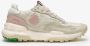 Satorisan Chacrona Linen Casual Sneakers Vrouwen Vintage Leer en linnen Sneakers Kleur Chantilly Cream W - Thumbnail 1