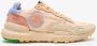 Satorisan Chacrona Linen Casual Sneakers Vrouwen Vintage Leer en linnen Sneakers Kleur Creamy Peach - Thumbnail 2