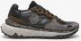 Satorisan Chacrona Metta Buckingham Casual Sneakers Mannen Vintage Leer Sneakers Kleur Black - Thumbnail 1