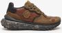 Satorisan Chacrona Metta Buckingham Casual Sneakers Mannen Vintage Leer Sneakers Kleur Caramel - Thumbnail 1