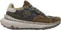 Satorisan Chacrona Metta Buckingham Casual Sneakers Mannen Vintage Leer Sneakers Kleur Dark Olive - Thumbnail 1