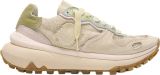 Satorisan Chacrona Metta Lino Whitewisp Casual Sneakers Vrouwen Vintage Leer en linnen Sneakers Kleur Multi Green - Groen
