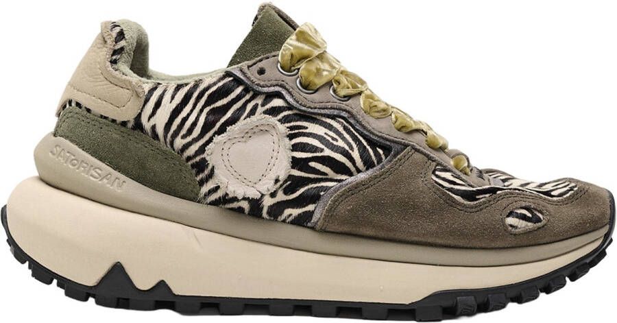 Satorisan Chacrona Metta Premium Casual Sneakers Vrouwen Vintage Leer Sneakers Kleur Zebra